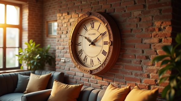 Offrez une touche élégante à votre intérieur avec une horloge murale en bois
